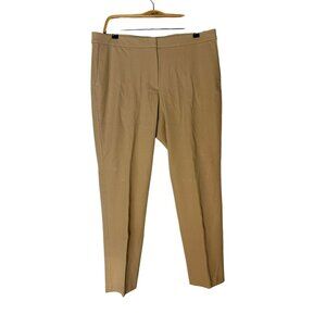 NWT J. Jill Premium Bi-Stretch Biscotti Cotton Blend Slim-Leg Ankle Pants Sz 14